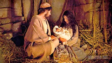 la Virgen Maria, Jose y el niño Jesus en