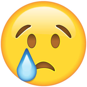 Emojis llorando, triste, con lagrimas