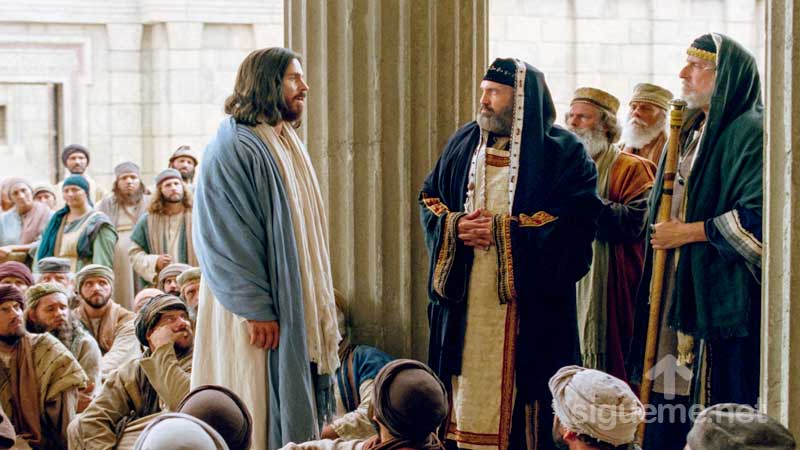 Jesus confrontando con el legalismo de los Fariseos