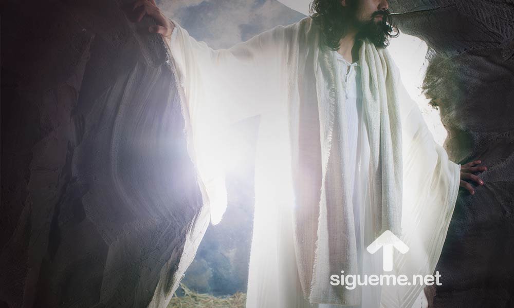 Jesús sale de la tumba ha resucitado domingo pascua