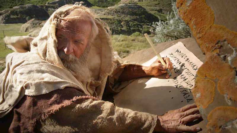 El profeta Isaias escribiendo la vision
